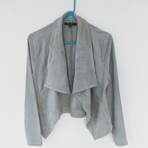 Romeo + Juliet Gray Faux Suede Jacket Large